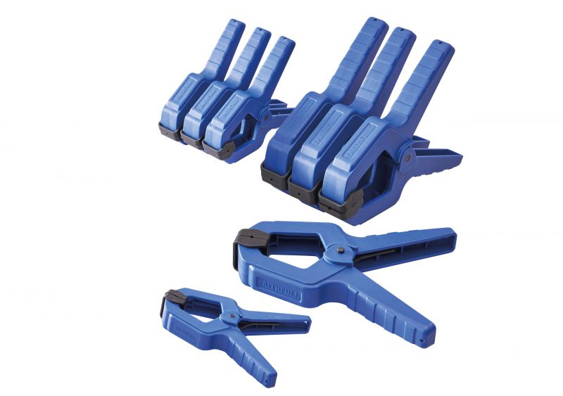 Faithfull 8 Piece Spring Clamp Set, at D&M Tools